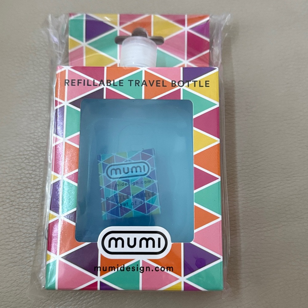 Mumi Refillable Travel Bottle TSA Compliant - Blue